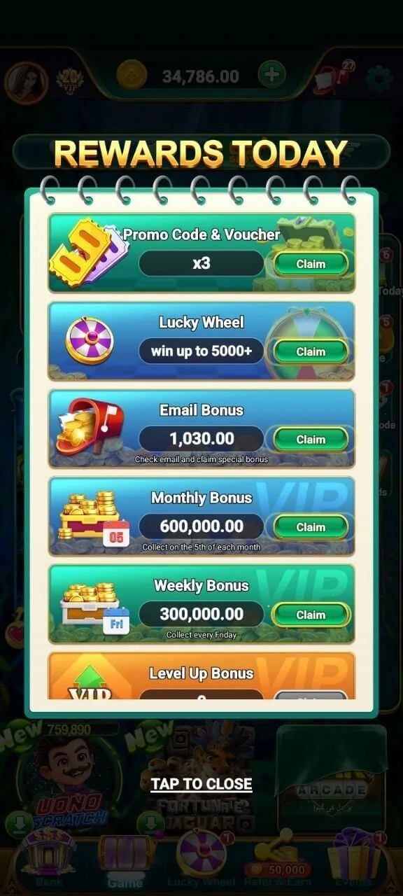 Daily Rewards